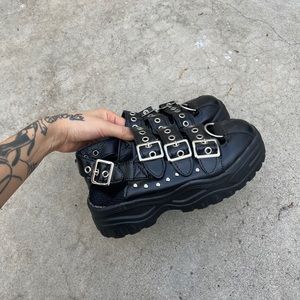 Goth Platform Slip-on Sandal